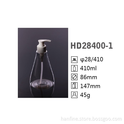 High quality Wholesale 400ML PET cosmetic packaging bottle